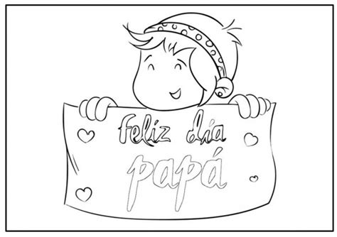 60 Imágenes del día del Padre dibujos para colorear descargar