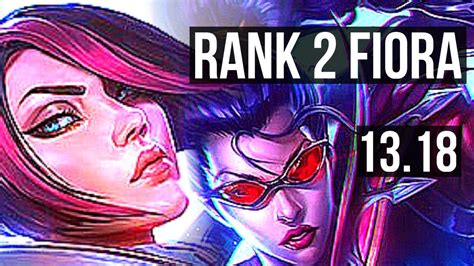 FIORA Vs VAYNE TOP Rank 2 Fiora 6 Solo Kills 400 Games Rank 23