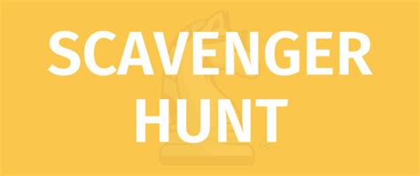 SCAVENGER HUNT Game Rules - How To Play SCAVENGER HUNT