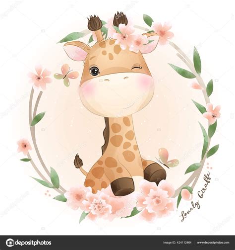 Cute Giraffe Doodle