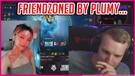 Jankos Reacts To Being Rejected By Plumy G Jankos Clips Youtube