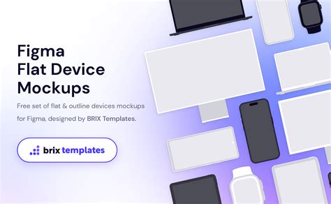 Flat Device Figma Mockups | BRIX Templates | Figma