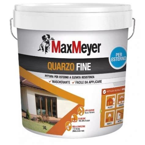 Pittura Al Quarzo Per Esterno Max Meyer Bianco 14 Lt