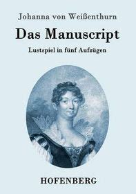 Das Manuscript Lustspiel In F Nf Aufz Gen Buy Online In South Africa