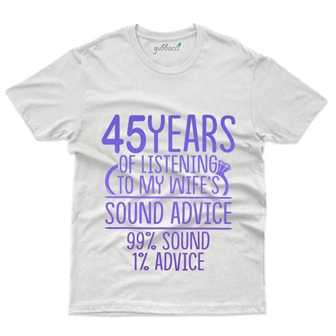 45 Years Of Listening T Shirt 45th Anniversary Collection Gubbacci