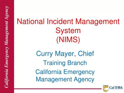 Ppt National Incident Management System Nims Powerpoint