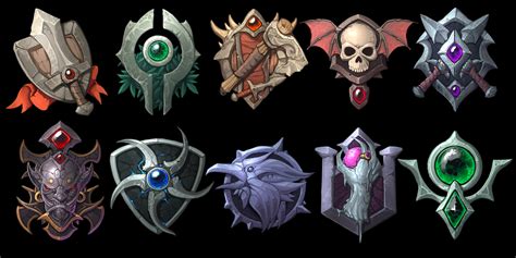 ArtStation RPG Guilds Badges 04 Alekzander Zagorulko Dnd Art Rpg