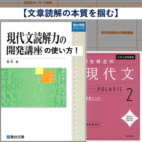 【本質】「現代文読解力の開発講座」の使い方を徹底解説！