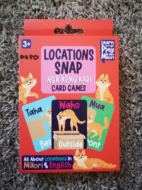 Te Reo Māori Snap Card Game Locations