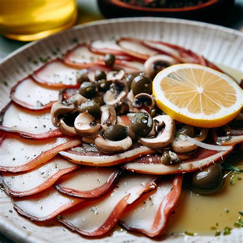 Carpaccio De Champignons Aux C Pres Et Au Citron Fra Cheur C Tog Ne