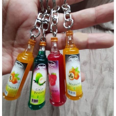 Jual Gantungan Kunci Ganci Unik Miniatur Sirup Marjan Shopee Indonesia