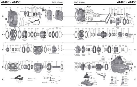 4T40E Transmission Parts Repair Guidelines Problems Manuals