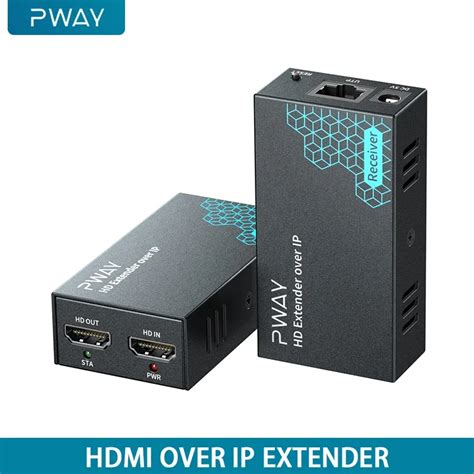 PWAY 200M HDMI Extender Uncompressed Transmit Up To 200m 1080P60HZ HD