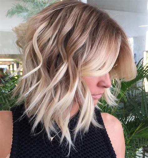 Short Bob With Blonde Balayage Short Hair Color Ideas Short