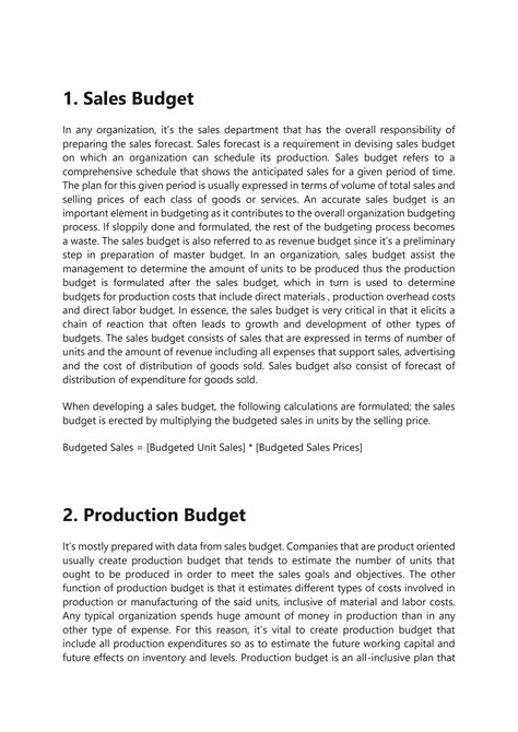 SOLUTION Types Of Budget Studypool