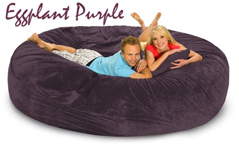 8 Ft Purple Gigantic Bean Bags