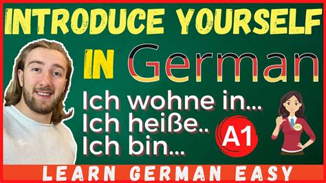 A Lesson Sich Vorstellen Introducing Yourself In German