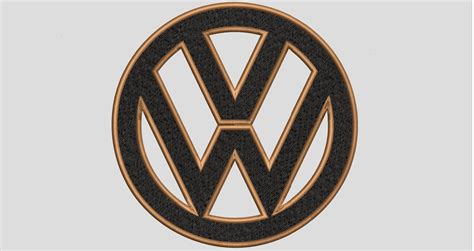 Volkswagen Car Logo Embroidery Design 5 Sizes Etsy