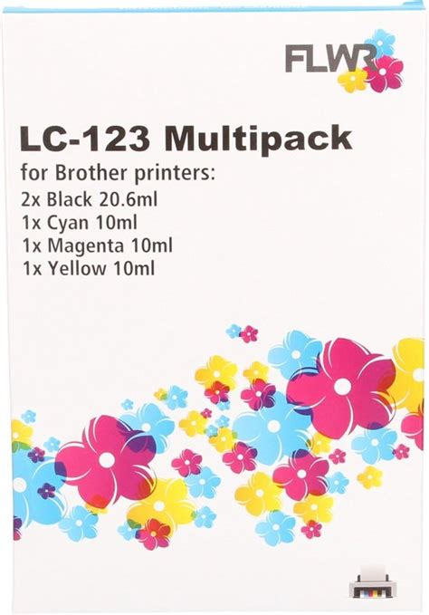 FLWR Cartridges Brother LC 123 Multipack Zwart En Kleur