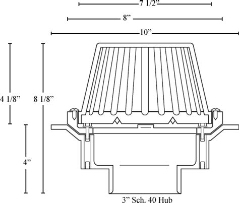 Commercial Roof Drains PVC ABS And Cast Iron