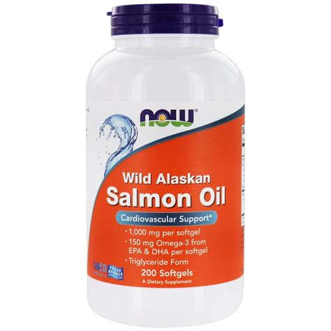 Huile de saumon sauvage d Alaska 200 gélules NOW FOODS FR 7887177220319