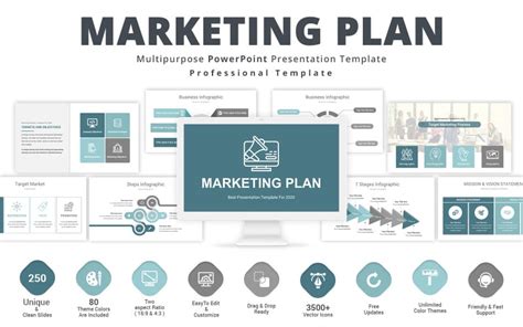 Mod Les Powerpoint De Plan Marketing Templatemonster