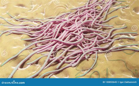 Tongue bacteria 3d render stock illustration. Illustration of bacteria - 130855645