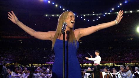 Mariah Carey The Star Spangled Banner Super Bowl Youtube