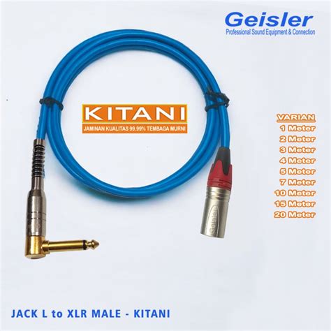 Jual Kabel Audio Profesional Jack Akai L To Xlr Male Geisler Kitani