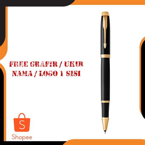 Jual Pulpen Parker Im Black Gratis Ukir Nama Rollerball Original Warna