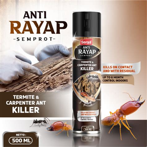 Jual Obat Pembasmi Anti Rayap Kayu Dan Tanah Semprot Ampuh 450ml