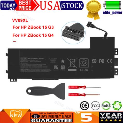 Vv Xl Battery For Hp Zbook G G Series Hstnn