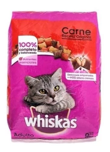 Alimento Gato Adulto Whiskas Receta Original 9 Kg Croqueta Meses Sin