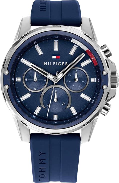 Tommy Hilfiger Multi Zifferblatt Quarz Uhr F R Herren Mit Blaues