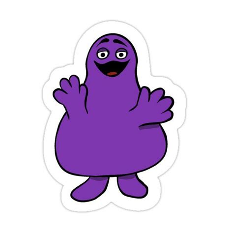 Grimace McDonalds Sticker For Sale By Gabby Parker