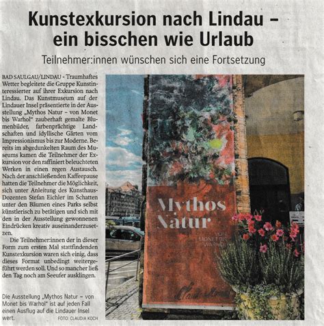 Kunstexkursion Nach Lindau Stefan Eichler