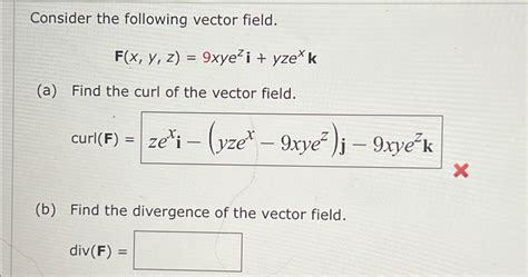 Solved Consider The Following Vector Chegg