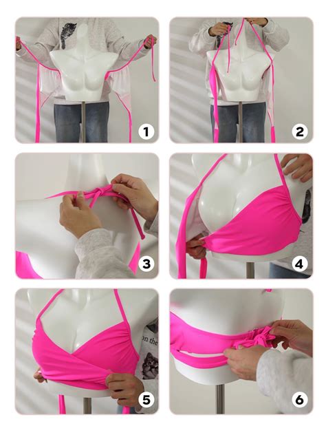 Snapklik Womens Hot Pink Bikini Sets Piece High Waisted Swimsuit Push Up Criss Cross Top