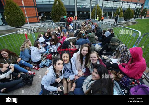 One Direction Fans Queue Outside Sse Arena In Belfast As They Wait For