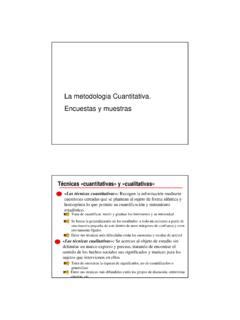 La Metodologia Cuantitativa Encuestas Y Muestras La Metodologia