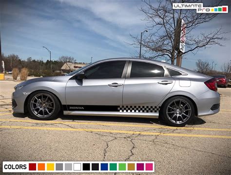 Honda Civic Decals Stripes Kit 2016 Present