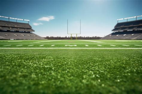 Premium Ai Image Football Field Marking Representing Yards American