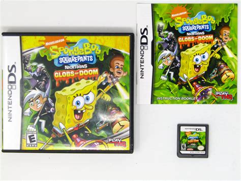 Spongebob Squarepants Featuring Nicktoons Globs Of Doom Nintendo Ds