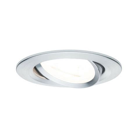 Paulmann 93468 Einbauleuchte LED Nova Rund 1x65W GU10 Alu Gedreht