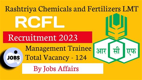 RCFL Latest Recruitment 2023 RCFL Management Trainee Recruitment 2023