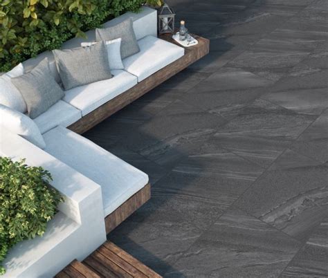 Crossover Anthracite Porcelain Paving Slabs X Cm I Tiles Diy