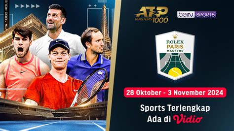 Live Streaming Bola Tenis ATP Tour 1000 Rolex Paris Master 2024 Di