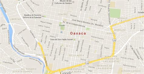 Map of Oaxaca City - World Easy Guides