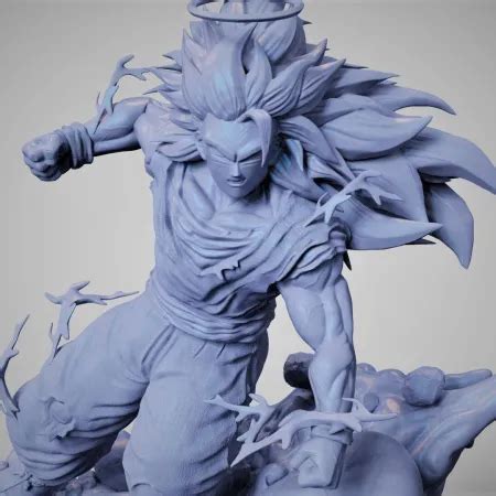 Goku SSJ3 STL Files For 3D Print