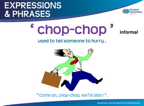 ' chop - chop ' - EXPRESSIONS & PRHASES | Educativo, Inglês português ...